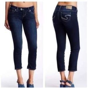 Silver Jeans Tuesday Super Stretch Low Capri Sz 30